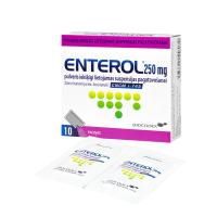 ENTEROL 250 mg pulveris iekšķīgi lietojamas suspensijas pagatavošanai N10