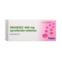 Ibugesic 400 mg apvalkotās tabletes N50