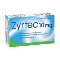 ZYRTEC 10mg apvalkotās tabletes N10
