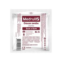 Salvetes MEDRULL marles sterilas 5x5cm N5