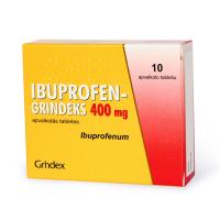IBUPROFEN GRINDEKS 400 mg apvalkotās tabletes N10