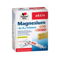 Doppelherz® aktiv Magnijs 400+ B1 + B6 + B12 + Folskābe pulveris N20