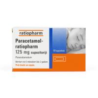 PARACETAMOL 125 mg supozitoriji N10