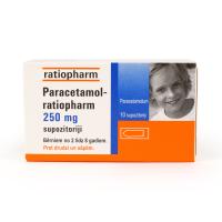 PARACETAMOL 250 mg supozitoriji N10