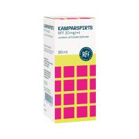 RFF Kamparspirts 20 mg/ml uz ādas lietojams šķīdums 90 ml