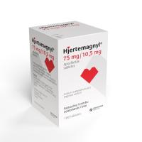 Hjertemagnyl 75 mg/10,5 mg apvalkotās tabletes, N100