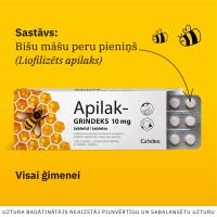 APILAK-GRINDEKS 10 mg tabletes N25