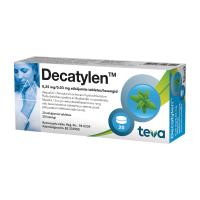 DECATYLEN 0,25mg/0,03mg sūkājamās tabletes N20