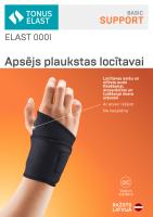 TONUS ELAST 0001 medicīniskais elastīgais apsējs no neoprēna (ortoze) plaukstas locītavas fiksācijai N1