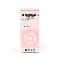 POTASSIUM IODIDE 2% acu pilieni, šķīdums, 10 ml N1