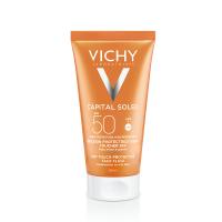 VICHY Capital Soleil Velvety SPF50+ sejas saules aizsargfluīds taukainai ādai 50 ml