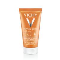 VICHY Capital Soleil Velvety SPF50+ sejas saules aizsargfluīds taukainai ādai 50 ml