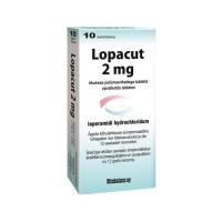 LOPACUT 2mg apvalkotās tabletes N10   