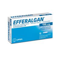 EFFERALGAN 150 mg supozitoriji N10
