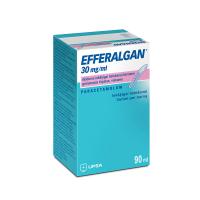 EFFERALGAN 30 mg/ml šķīdums iekšķīgai lietošanai bērniem 90 ml