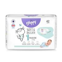 HAPPY Newborn autiņbiksītes, 1. izmērs (2-5kg) N42