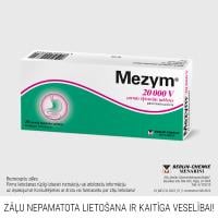 MEZYM 20 000V zarnās šķīstošās tabletes N20
