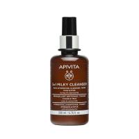 APIVITA 3 in 1 maigs attīrošais pieniņš sejai un acīm 200 ml