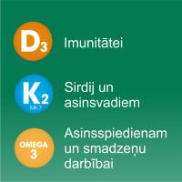 OLIDETRIM 2000 D3 + K2 Omega-3 kapsulas N30