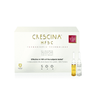 CRESCINA Transdermic ampulu komplekss matu augšanai un pret matu izkrišanu vīriešiem, intensitāte 500, N10+10