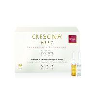 CRESCINA Transdermic ampulu komplekss matu augšanai un pret matu izkrišanu vīriešiem, intensitāte 500, N10+10