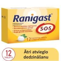 RANIGAST S-O-S košļājamas tabletes N12