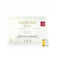 CRESCINA Transdermic ampulu komplekss matu augšanai un pret matu izkrišanu sievietēm, intensitāte 200, N10+10