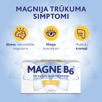 MAGNE B6 (Magnijs) 470mg/5mg apvalkotās tabletes N60