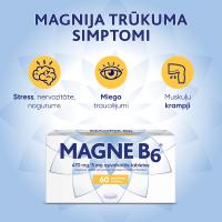 MAGNE B6 (Magnijs) 470mg/5mg apvalkotās tabletes N60