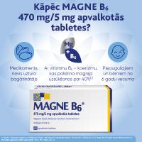 MAGNE B6 (Magnijs) 470mg/5mg apvalkotās tabletes N60