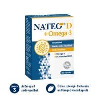 NATEO D + Omega3 4000SV kapsulas N60