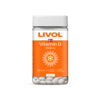 LIVOL EXTRA D vitamīns 4000 tabletes N120