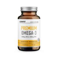 ICONFIT Omega 3 Premium (500mg EPA/250mg DHA) mīkstās kapsulas N90