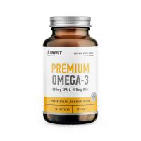 ICONFIT Omega 3 Premium (500mg EPA/250mg DHA) mīkstās kapsulas N90