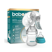 BABOO Rokas krūts pumpis ar 4 līmeņu sūknēšanas jaudu