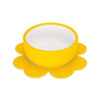 BABOO Silikona bļoda ar lipīgu apakšu, 6+ mēn., dzeltena