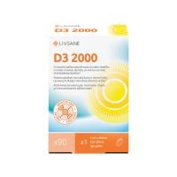 LIVSANE D3 2000 SV kapsulas N90