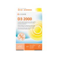 LIVSANE D3 2000 SV kapsulas N90