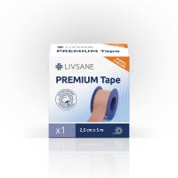 LIVSANE Premium lentveida plāksteris rullī 2,5cmx5m N1