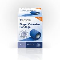 LIVSANE Kohezīvs pirkstu pārsējs 4,5mx5cm N1