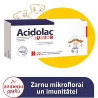 ACIDOLAC Junior ar zemeņu garšu tabletes N20