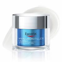 EUCERIN Hyaluron-Filler +3x Effect mitrinošs nakts gēlkrēms ar hialuronskābi un vitamīnu B5 50 ml