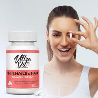 ULTRAVIT Skin, Nails&Hair kolagēna formula kapletes N60