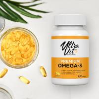 ULTRAVIT Premium Omega-3 mīkstās kapsulas N60