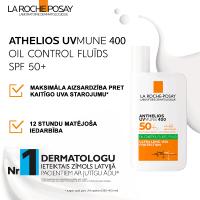 LA ROCHE-POSAY Anthelios UVMune 400 saules aizsargfluīds taukainai/kombinētai ādai SPF50+ 50ml