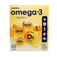 PARENE. OMEGA-3+D3+E kapsulas N60