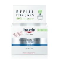 EUCERIN Hyaluron-Filler +3x Effect ādu nostiprinoša nakts krēma, atkārtoti uzpildāms iepakojums (Refill) 50 ml