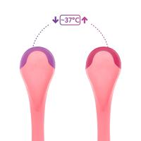 BABOO Karstumjutīgā karote, 4+ mēnešu vecumam, rozā