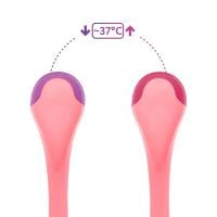 BABOO Karstumjutīgā karote, 4+ mēnešu vecumam, rozā