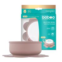 BABOO Silikona bļoda ar lipīgu apakšu, 6+ mēn., kakao